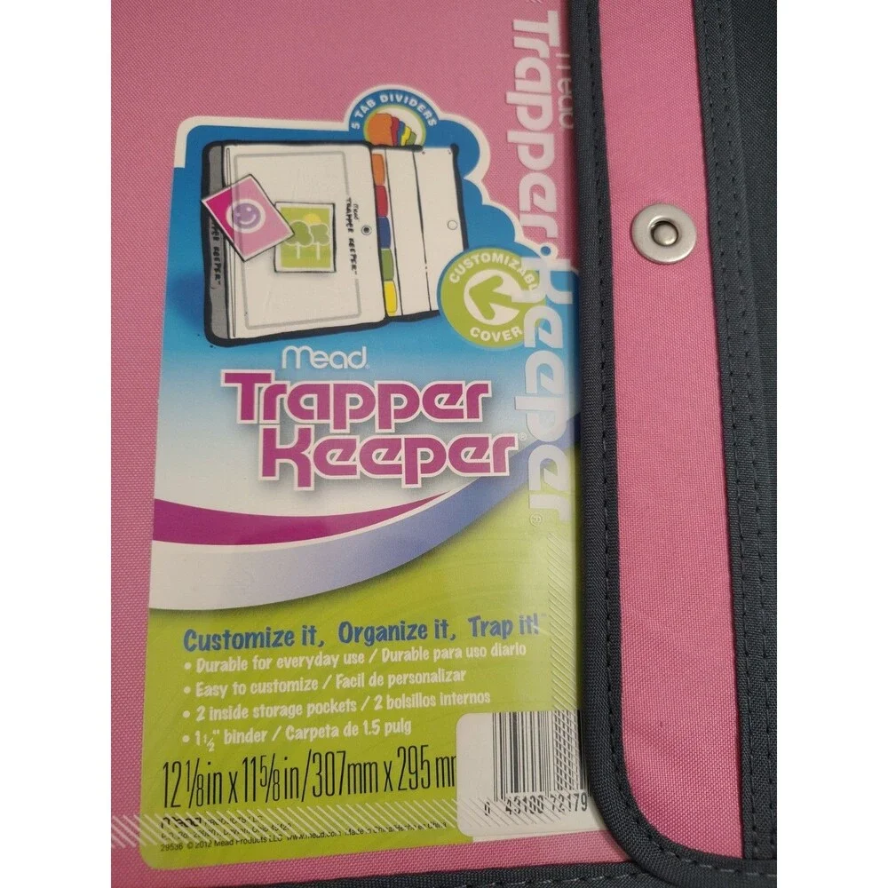 Mead TRAPPER KEEPER Pink 1.5